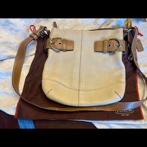 Coach handbag neutral tones